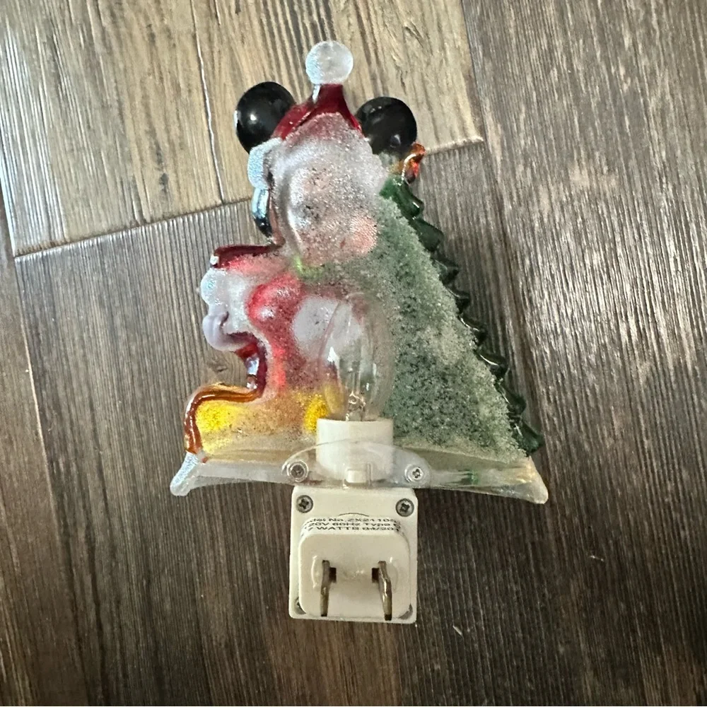 Mickey Mouse Santa acrylic night light Christmas decoration on off switch
